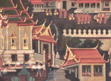 จิตรกรรม พระวิหารหลวง วัดราชประดิษฐสถิตมหาสีมารามราชวรวิหาร อหิวาต์ระบาด
