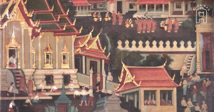 ภาพปก - อาพาธพินาศ จิตรกรรม พระวิหารหลวง วัดราชประดิษฐสถิตมหาสีมารามราชวรวิหาร อหิวาต์ระบาด