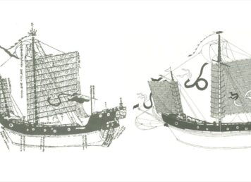 ลายเส้น เรือสำเภาสยาม อยุธยา เอกสารบันทึกจดหมายเหตุการค้า ของ ญี่ปุ่น