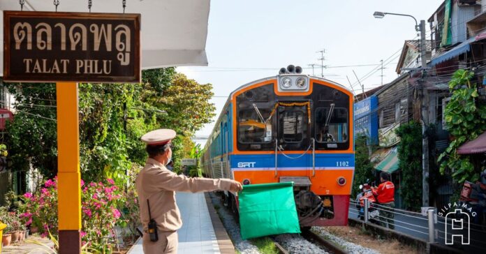 สถานีรถไฟ ตลาดพลู ชุมชน บ้านสวนพลู