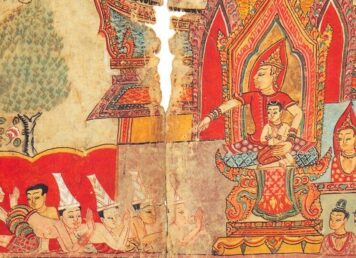 พระสนม ภาพเขียน ทศชาติชาดก เตมิยชาดก สมุดภาพไตรภูมิ ฉบับ กรุงศรีอยุธยา