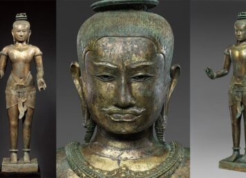 รูปพระเจ้าชัยวรมันที่ 6 Golden Boy ศิลปะเขมรแบบพิมาย โบราณวัตถุ ได้คืน จาก The MET
