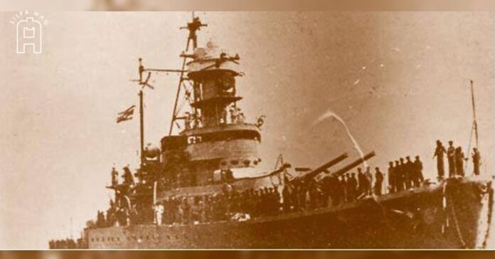 เรือหลวงธนบุรี ยุทธนาวีเกาะช้าง สงครามอินโดจีน สงครามโลกครั้งที่ 2 17 มกราคม 2484