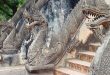 มกรคายนาค นาค พญานาค วัดพระแก้ว ลาว
