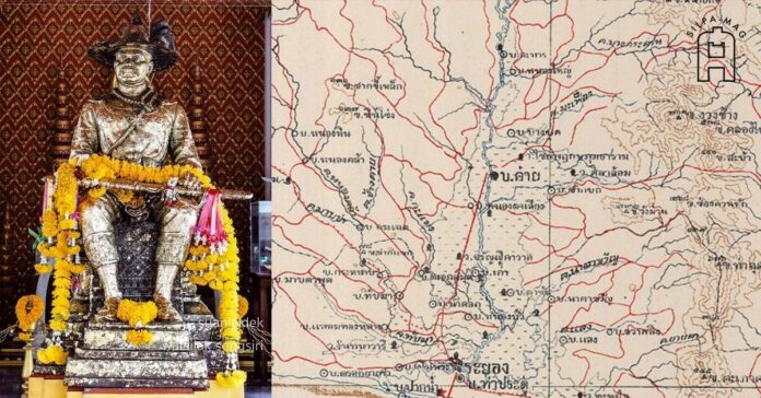 พระเจ้าตาก แผนที่ เดินทัพ