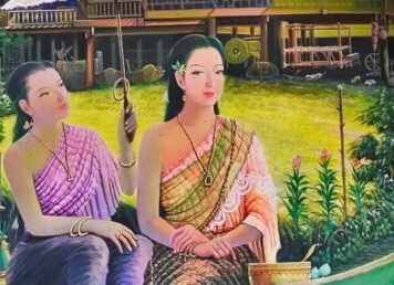 วันทอง กับ นางสายทอง จิตรกรรม วัดป่าเลไลยก์ ทำไมต้องฆ่าวันทอง