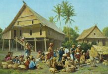 ภาพวาด ชาวบ้าน เกาะซูลาเวซี อินโดนีเซีย