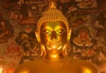 พระศรีศากยมุนี พระประธาน พระวิหารหลวง วัดสุทัศนเทพวราราม พระศรีศากยมุนี วัดสุทัศนเทพวราราม