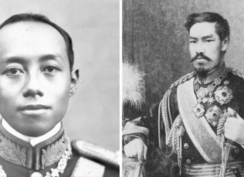 พระบาทสมเด็จพระมงกุฎเกล้าเจ้าอยู่หัว รัชกาลที่ 6 สมเด็จพระจักรพรรดิเมจิ แห่ง ญี่ปุ่น
