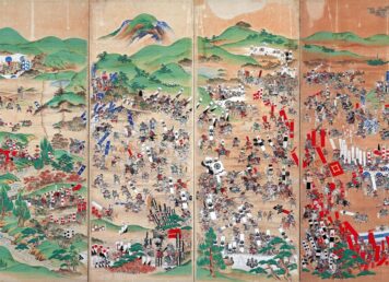 ภาพวาด ยุทธการเซกิงาฮาระ เกาะฮอนชู ปี 1600 โทกุงาวะ อิเอยาสุ ชนะ