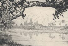 Angkor Wat ภาพเขียน นครวัด โดย Lucille Sinclair Douglass