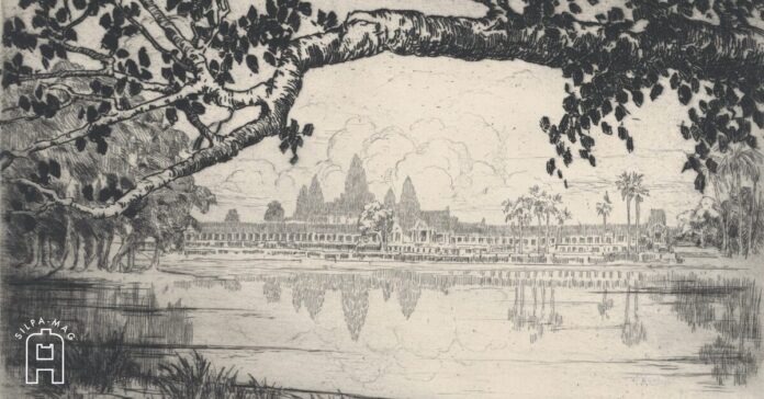 Angkor Wat ภาพเขียน นครวัด โดย Lucille Sinclair Douglass
