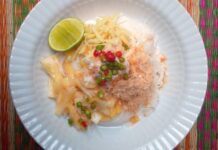 ขนมจีนซาวน้ำ ขนมจีน อาหาร หน้าร้อน ขนมจีนซาวน้ำ สูตรโบราณ