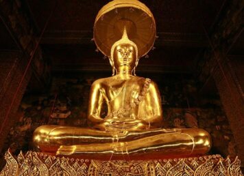 พระพุทธเทวปฏิมากร พระประธาน พระอุโบสถ วัดโพธิ์