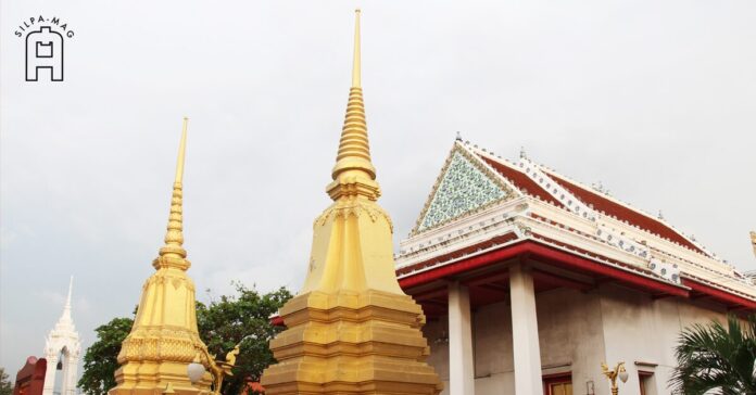 Cover photo-pagodas-WatIntaram พระเจดีย์คู่ พระเจดีย์กู้ชาติ บรรจุ พระบรมอัฐิพระเจ้าตาก วัดอินทาราม