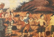 ภาพ ชาวบ้าน จิตรกรรม วัดเขียน โจรห้าร้อย ทำไมสำนวนไทยต้องโจรห้าร้อย
