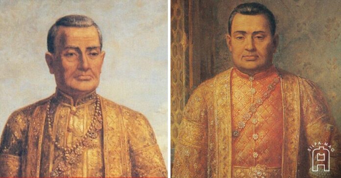 พระบาทสมเด็จพระพุทธยอดฟ้าจุฬาโลกมหาราช รัชกาลที่ 1 กับ พระบาทสมเด็จพระนั่งเกล้าเจ้าอยู่หัว หรือ พระนั่งเกล้าฯ รัชกาลที่ 3