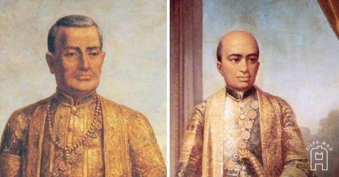 พระบาทสมเด็จ พระพุทธยอดฟ้าจุฬาโลก รัชกาลที่ 1 กับ พระบาทสมเด็จ พระพุทธเลิศหล้านภาลัย รัชกาลที่ 2