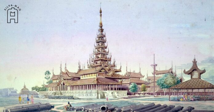 ภาพวาด พระราชวังหลวง พระราชวัง กรุงอมรปุระ ตามรอยสมเด็จพระเจ้าอุทุมพร