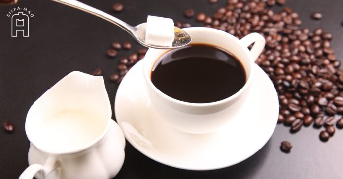 กาแฟ น้ำตาล กาแฟใส่น้ำตาล