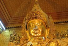 พระมหามัยมุนี เมืองมัณฑเล ม่า พระพุทธรูปมีชีวิต พระมหามัยมุนี พระพุทธรูปพม่า