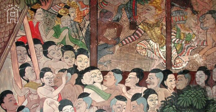 จิตรกรรมฝาผนัง วัดทองธรรมชาติ โรงรับจ้างทำชำเราบุรุษ