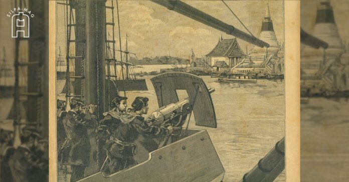 เหตุการณ์ วิกฤตการณ์ ร.ศ. 112 เรือรบ ฝรั่งเศส มุ่งสู่ ปากน้ำ