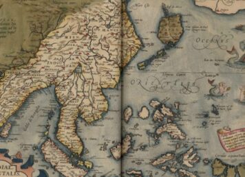 แผนที่โลก กรุงศรีอยุธยารบกรุงมะนิลาแห่งหมู่เกาะฟิลิปปินส์