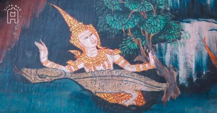 จิตรกรรม ฝาผนัง วัดคงคาราม เหี้ย พระยาเหี้ย ช่วย พระปทุมกุมาร เหี้ย คนไทย คำว่าเหี้ย ฤๅษีกินเหี้ย