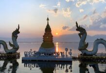 พระอาทิตย์ ตกดิน ที่ กว๊านพะเยา พะเยา จังหวัดพะเยามาจากไหน