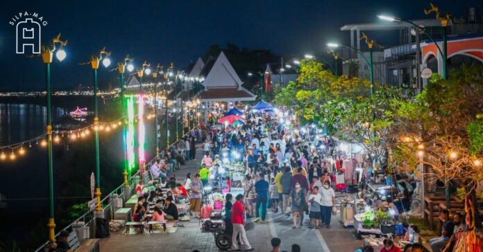 ถนนคนเดิน จ. หนองคาย เมืองหนองคาย
