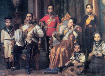รัชกาลที่ 5 สมเด็จพระศรีพัชรินทราบรมราชินีนาถ และพระราชโอรส พระราชโอรสในรัชกาลที่ 5 คติพระจักรพรรดิราช ในพระนามพระราชโอรสในรัชกาลที่ 5
