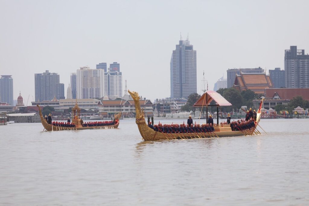 การซ้อมขบวนเรือพยุหยาตราทางชลมารค