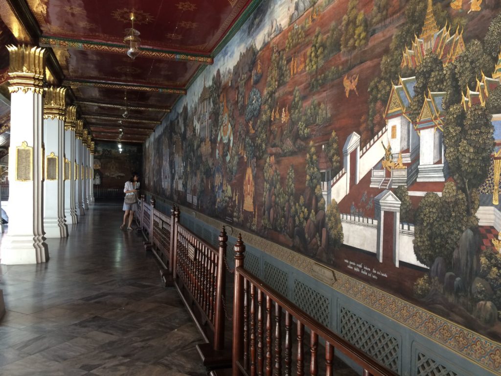 จิตรกรรมฝาผนัง ระเบียงคด วัดพระแก้ว ระฆังวัดพระแก้ว