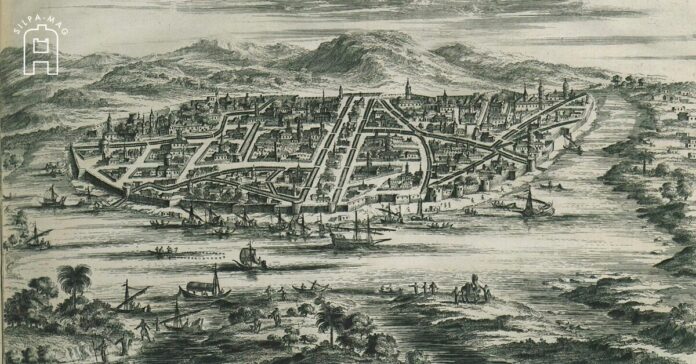 ภาพวาด เกาะเมือง อยุธยา โดยชาวต่างชาติ