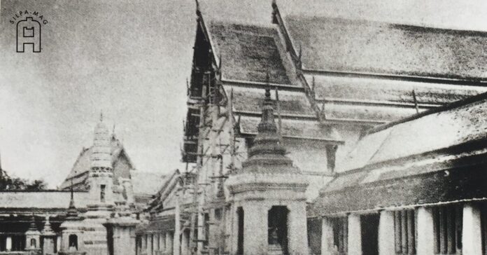 พระอุโบสถวัดโพธิ์ (วัดพระเชตุพนวิมลมังคลาราม) หนึ่งในวัด ที่ อยู่ใน บิณฑบาตเวร เพลงยาวพระราชปรารภ รัชกาลที่ 3