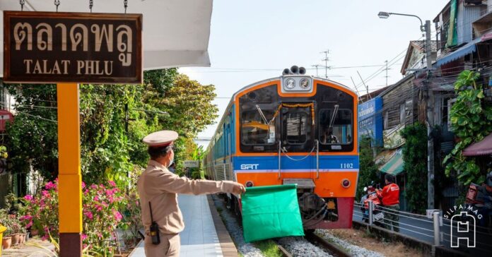 สถานีรถไฟตลาดพลู โลเคชั่น ภาพยนตร์ หลานม่า