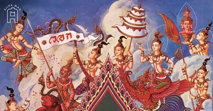 7 นางสงกรานต์ ปฏิทินสงกรานต์ของธนาคารออมสิน พุทธศักราช 2523 นางสงกรานต์คือ ทุงษเทวี สงกรานต์ไทย ปีใหม่ไทย