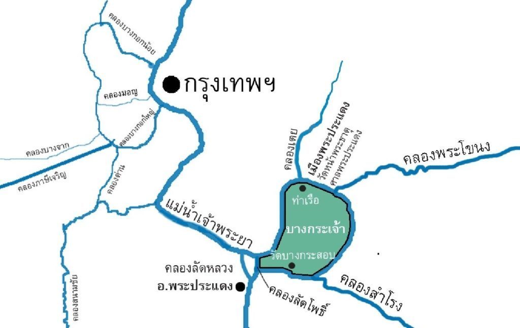 แผนที่ พระประแดง คลองลัดโพธิ์