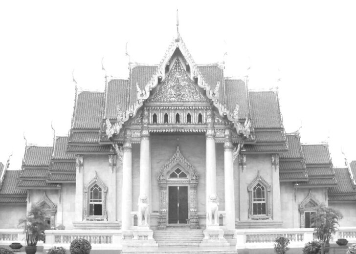 หน้าบันวัดเบญจมบพิตร กินอย่างวัดเบญจมบพิตร์ ในพระราชหัตถเลขารัชกาลที่ 5 การเลี้ยงแขก
