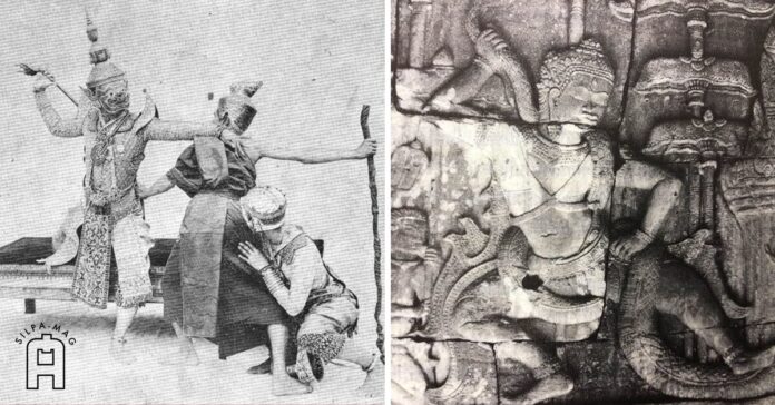 โขน ถวายลิง ภาพสลักหินที่ปราสาทบายน นครธม ประกอบเรื่อง โจรสยาม VS เคลมโบเดีย: ปัญหาทะเลาะกันที่ไม่มีวันรู้จบ