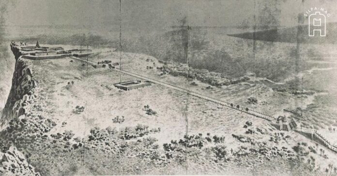 ภาพวาด เขาพระวิหาร ปราสาทพระวิหาร ความขัดแย้งเรื่องพรมแดน 2 ชาติ สยามกับกัมพูชา ขอมไม่ใช่เขมรในแบบเรียนไทย