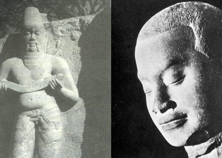 รูปสลักพระเจ้าชัยวรมันที่ 7 บนเกาะลังกา