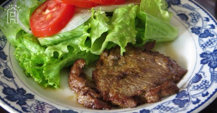 สลัดเนื้อสัน ร้านกุ๊กช็อป มิ่งหลี