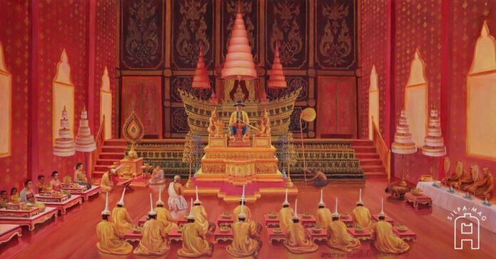 สมเด็จพระเจ้าตากสินมหาราช ศาลสมเด็จพระเจ้าตากสินฯ วัดสมณโกฎฐาราม จังหวัดพระนครศรีอยุธยา ประกอบเรื่อง พระราชสมภพพระเจ้าตาก