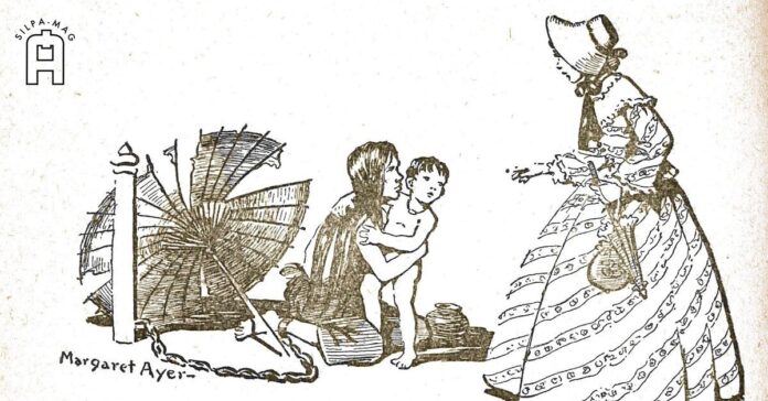 Cover Photo - Anna ภาพวาด แหม่มแอนนา Anna and the King of Siam พบกับ นางละออ และลูก ซึ่งเป็น ทาส เจ้านายสตรีสมัยรัชกาลที่ 4
