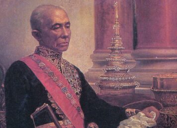 พระบรมสาทิสลักษณ์พระบาทสมเด็จพระจอมเกล้าเจ้าอยู่หัว รัชกาลที่ 4 ประกอบเรื่อง ปฏิญาณตนหน้าพระแก้วมรกต