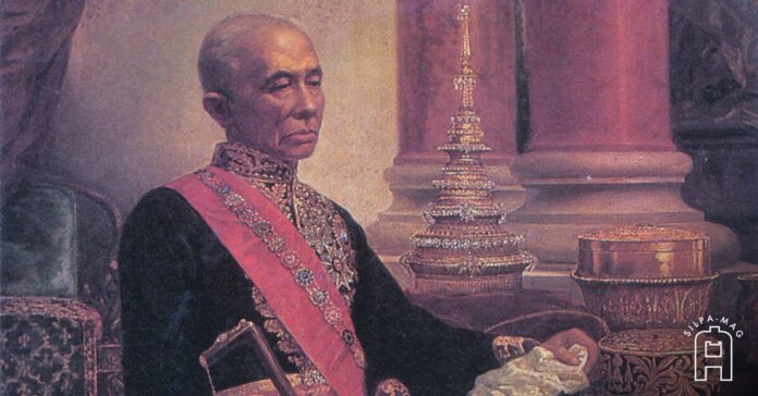 พระบรมสาทิสลักษณ์พระบาทสมเด็จพระจอมเกล้าเจ้าอยู่หัว รัชกาลที่ 4 ประกอบเรื่อง ปฏิญาณตนหน้าพระแก้วมรกต