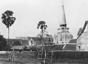 พระบรมธาตุเจดีย์ วัดพระมหาธาตุ นครศรีธรรมราช ประกอบเรื่อง อาณาจักรศรีวิชัย