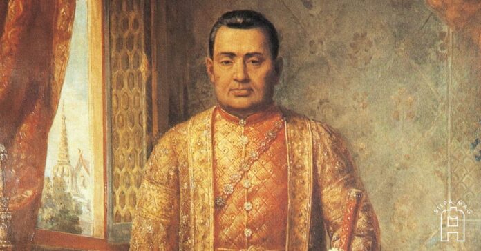 พระบรมสาทิสลักษณ์ พระบาทสมเด็จพระนั่งเกล้าเจ้าอยู่หัว ประกอบเรื่อง รัชกาลที่ 3 สวรรคต